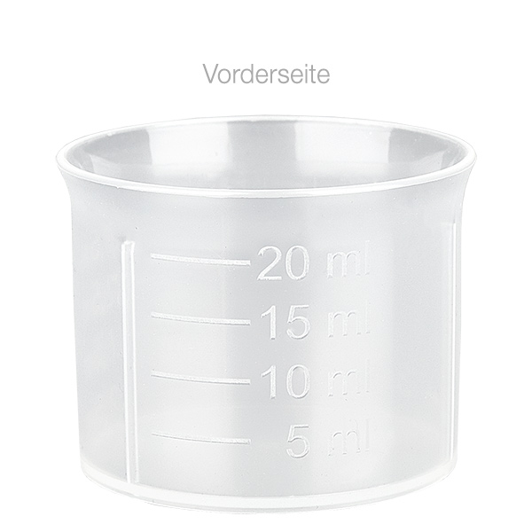 20ml transparent doseringsbägare med skala ApoGlas 20ml transparent doseringsbägare med skala ApoGlas