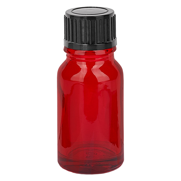 10ml flaska 11mm skruvkork svart standard RedLine UT18/10