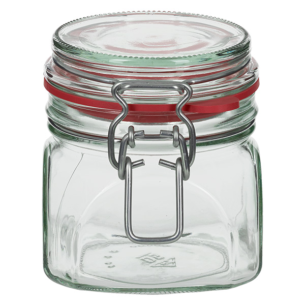 370 ml förvaringsburk med gummiring och svängbar topp UNiTWIST