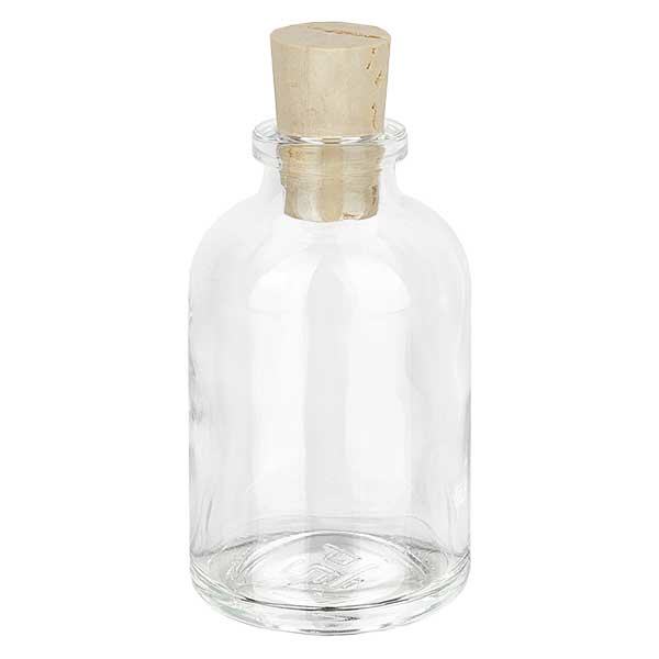 Klarglasflaska 50ml med kork 11/14mm Klarglasflaska 50ml med kork 11/14mm