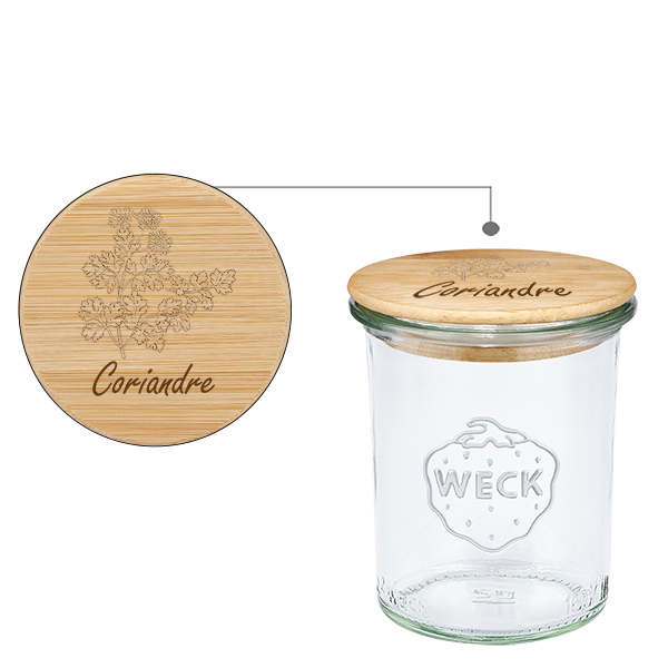 Trälock Coriandre med WECK verre à pied 160 ml