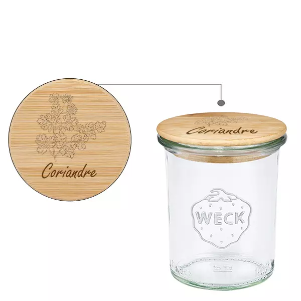 Trälock Coriandre med WECK verre à pied 160 ml Trälock Coriandre med WECK verre à pied 160 ml