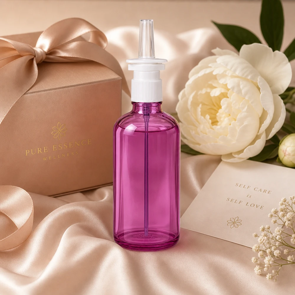 100 ml nässprayflaska vit/transparent standard PurpleLine UT18/100 Elegant 100 ml nässprayflaska i ljuslila med ergonomisk design för enkel hantering