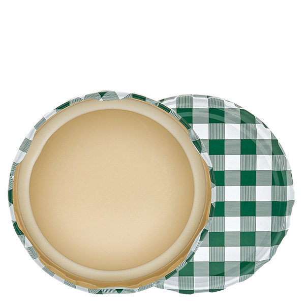 82 mm BasicSeal-lock rutmönstrad grön-vit (TO82) UNiTWIST