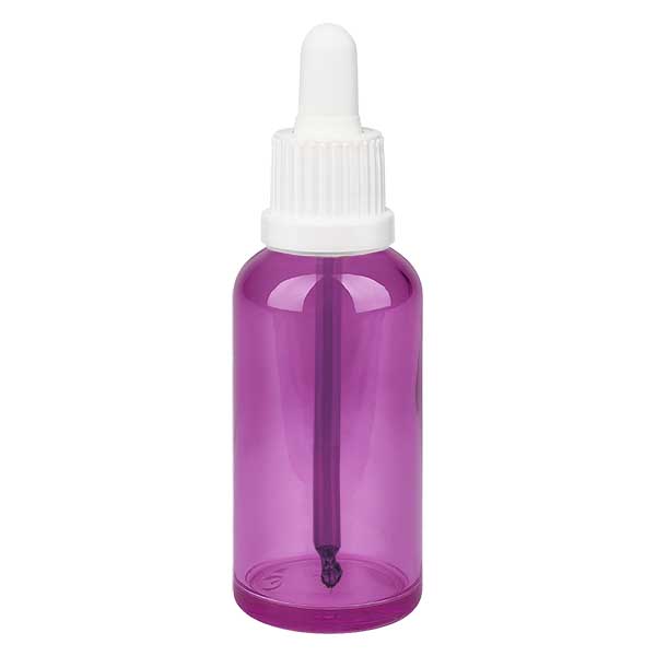 50ml pipettflaska vit Originality skruvkork PurpleLine UT18/50