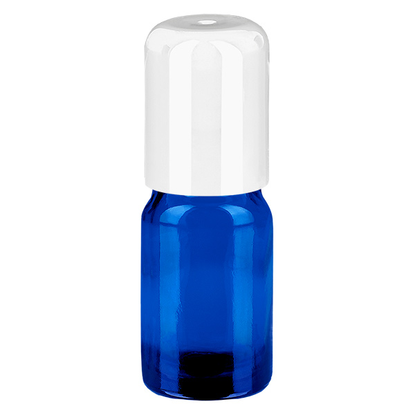 5 ml roll-on-flaska vit med standardkork BlueLine UT18/5