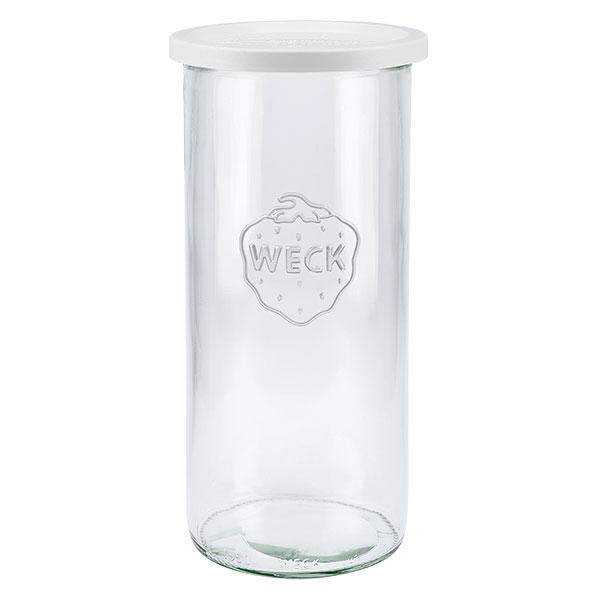 1500ml Krossade glasögon med lock WECK RR100