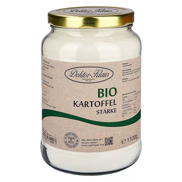 Ekologisk potatisstärkelse 1100g Doktor-Klaus noWaste Ekologisk potatisstärkelse 1100g Doktor-Klaus noWaste