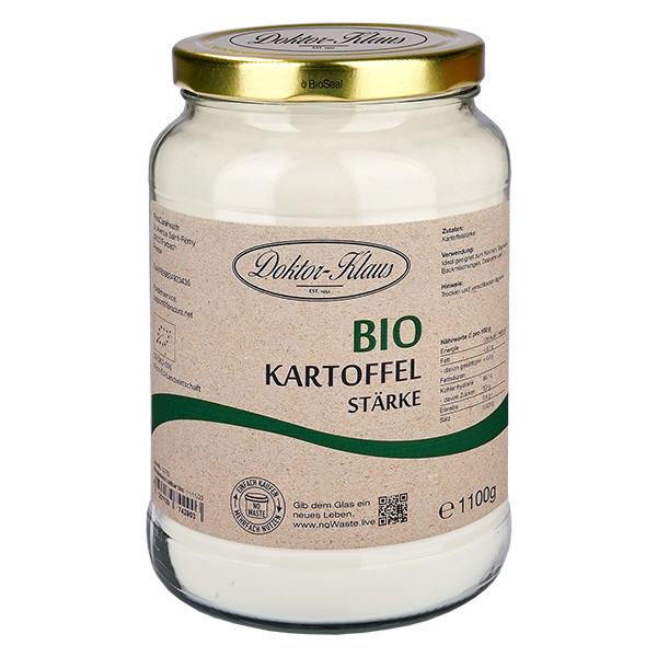 Ekologisk potatisstärkelse 1100g Doktor-Klaus noWaste Ekologisk potatisstärkelse 1100g Doktor-Klaus noWaste