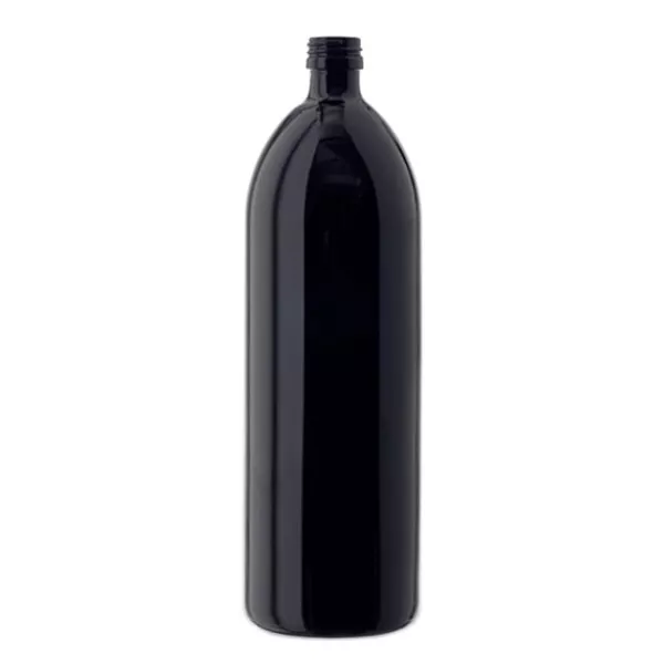 Vattenflaska violett glas 1000ml rund, DIN PP28standard förslutning Vattenflaska violett glas 1000ml rund, DIN PP28standard förslutning