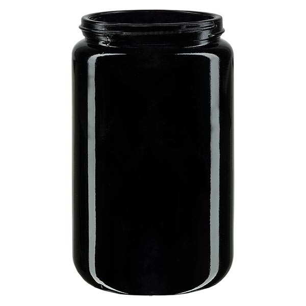 Burk med vid mynning+ violett glas 400ml, utan lock