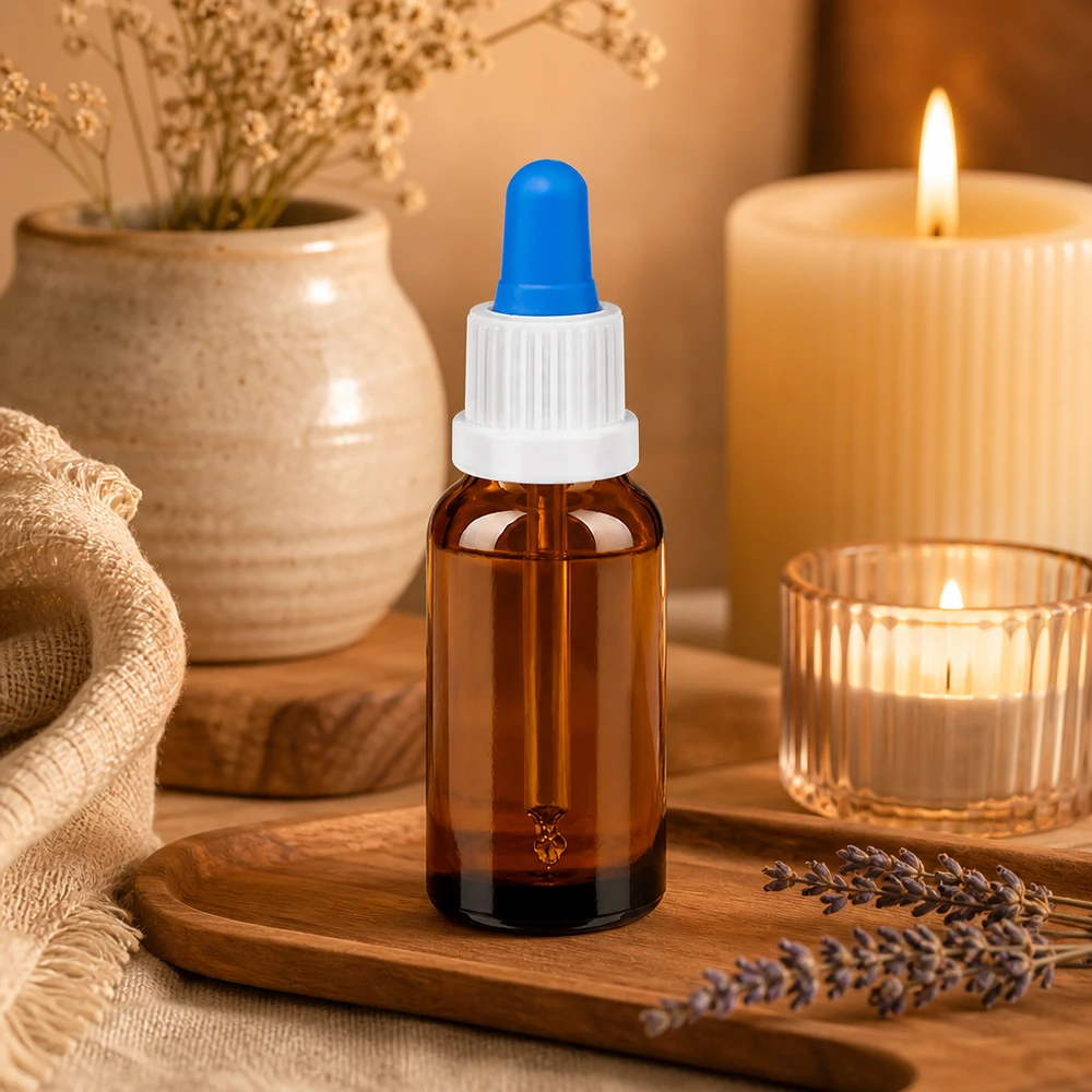 Liten 20 ml pipettflaska BrownLine perfekt för resor och när du är på språng