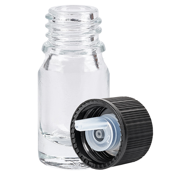 5ml droppflaska 1mm svart standardlock ClearLine UT18/5 5ml droppflaska 1mm svart standardlock ClearLine UT18/5
