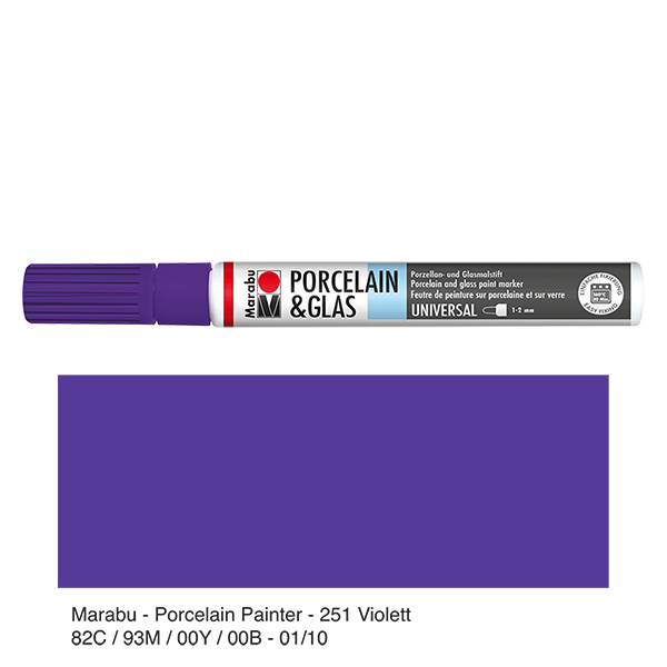 Violett 1-2mm färgkrita för glas/porslin Violett 1-2mm färgkrita för glas/porslin