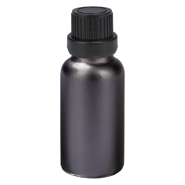 20ml flaska 11mm skruvkork svart säkerhetslock BlackLine UT18/20 20ml flaska 11mm skruvkork svart säkerhetslock BlackLine UT18/20