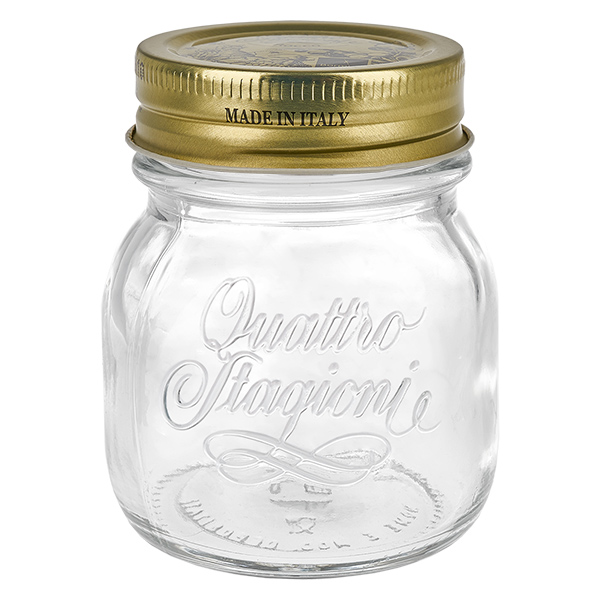 150 ml rund burk "Quattro Stagioni" med lock