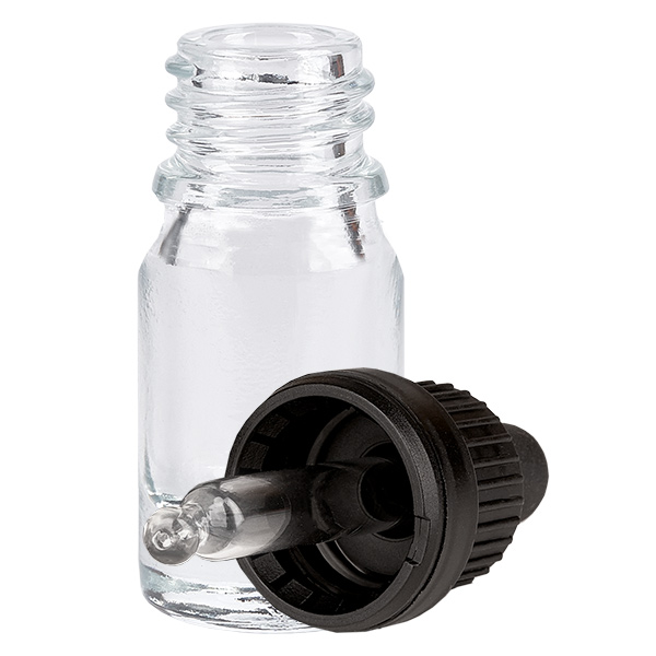 5 ml pipettflaska svart med säkerhetslock ClearLine UT18/5 5 ml pipettflaska svart med säkerhetslock ClearLine UT18/5