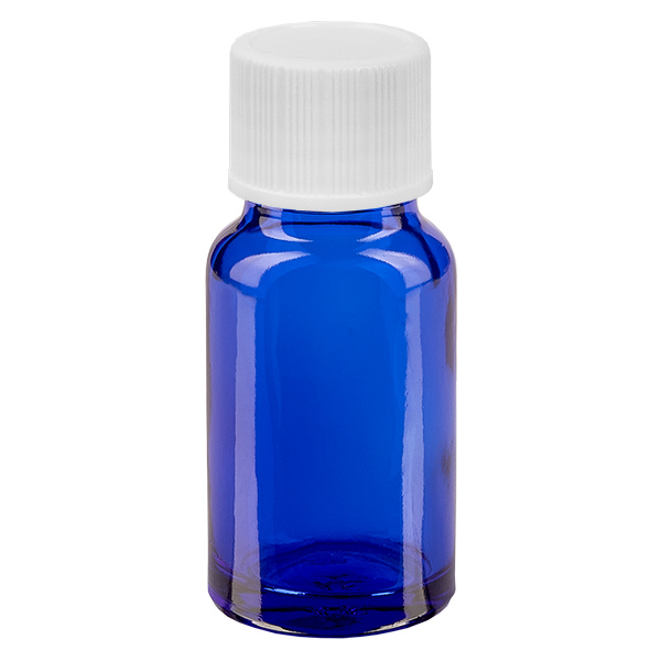 10 ml flaska 11mm skruvkork vit standard BlueLine UT18/10