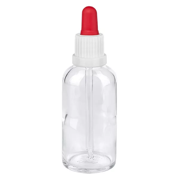 50 ml pipettflaska vit/röd med säkerhetsförslutning ClearLine UT18/50 50 ml pipettflaska vit/röd med säkerhetsförslutning ClearLine UT18/50