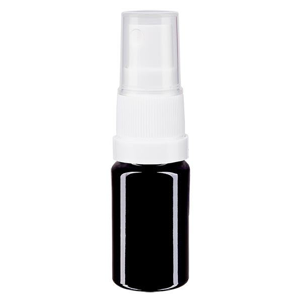 Apoteksflaska violett 5ml spraytillsats vit
