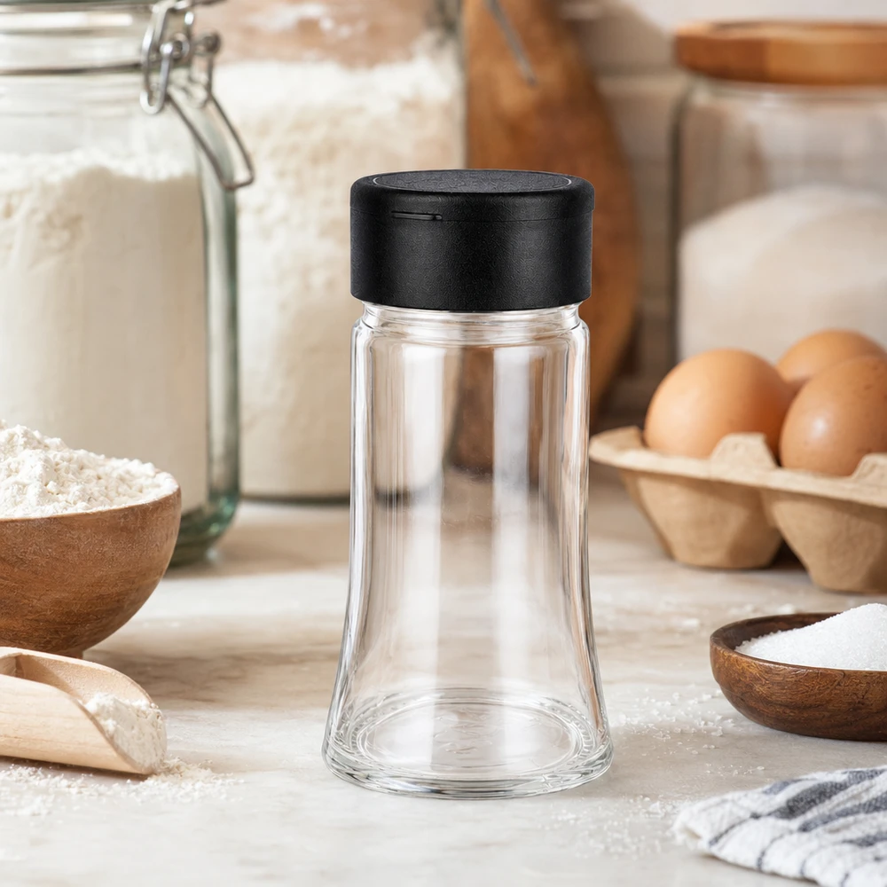 Salt-/kryddburk 95 ml med ströare, svart