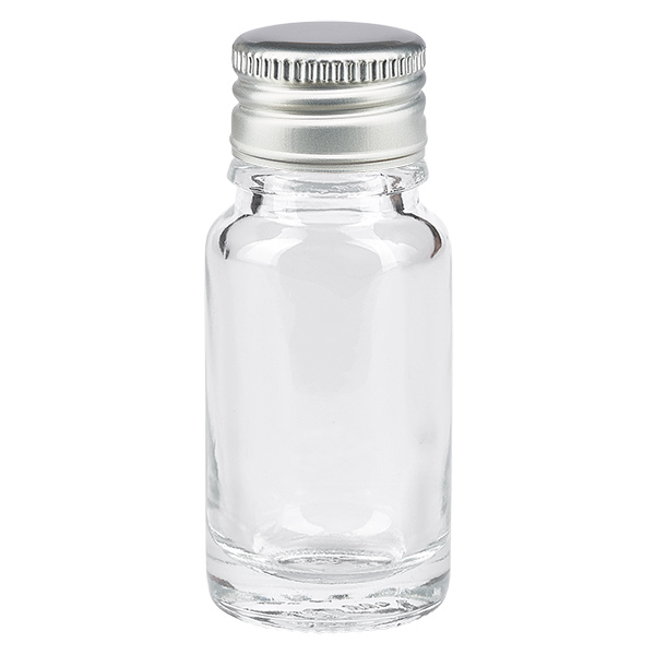 10ml flaska 11mm skruvkork aluminium-silver standard ClearLine UT18/1