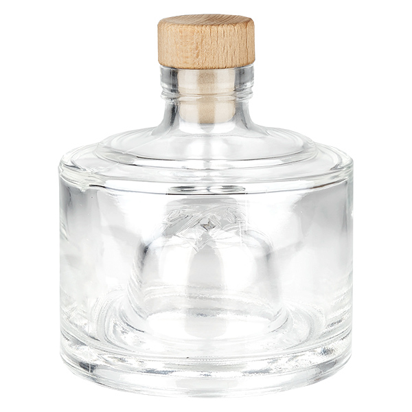 200 ml glasflaska Barbara med trähandtag UNiTWIST®