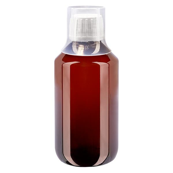 PET-flaska 200 ml med vit kapsyl med säkerhetsförslutning + mugg PET-flaska 200 ml med vit kapsyl med säkerhetsförslutning + mugg