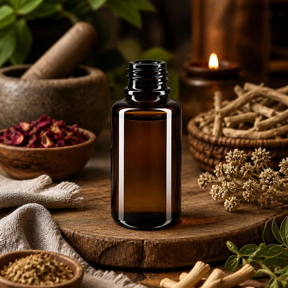 Violett glasflaska 20ml DIN 18 (Mironglas) 20 ml Miron violett glasflaska Orion med dropptät öppning för aromaterapi och naturläkemedel