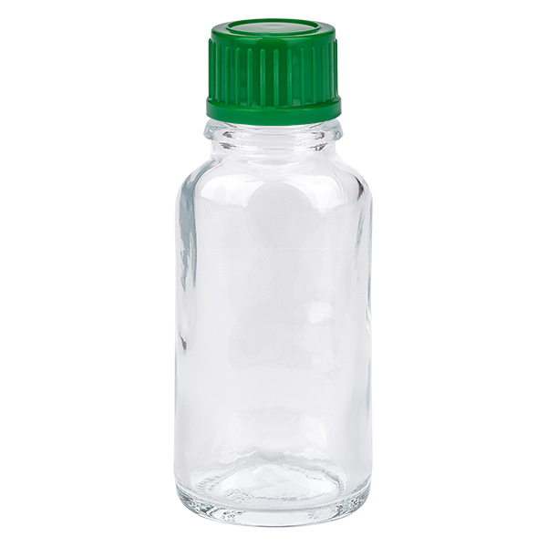 20ml flaska 11mm skruvkork grön Standard ClearLine UT18/20