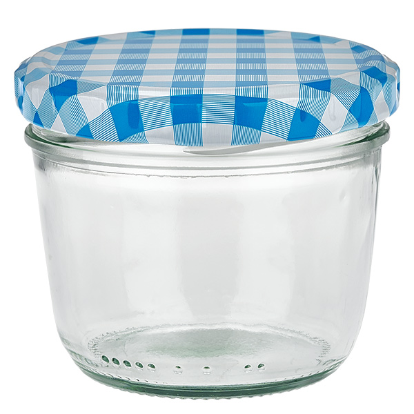 230 ml Krossade glasögon + BasicSeal-lock blå/vit UNiTWIST