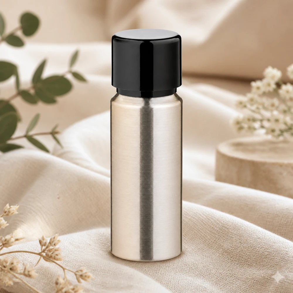 Högkvalitativ 20 ml aluminiumflaska med robust skruvkork, perfekt för säker förvaring
