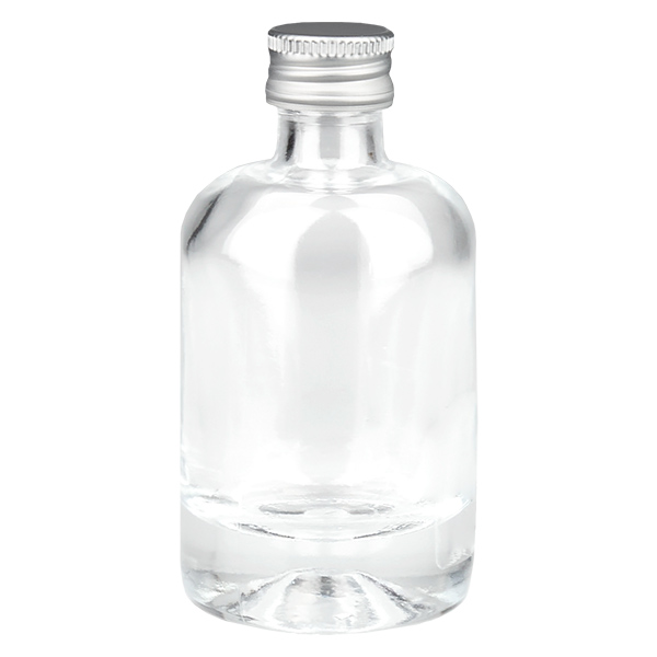 40 ml glasflaska Sara med skruvkork silver UNiTWIST®