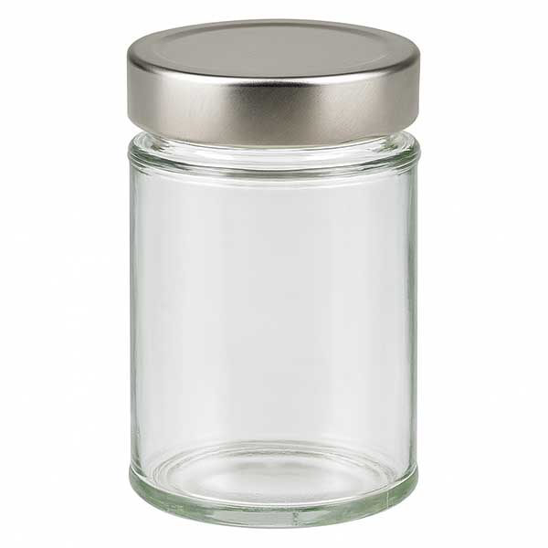 Rund burk 202 ml + lock BasicSeal silver djup UNiTWIST