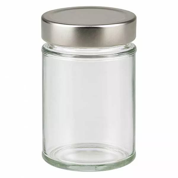 Rund burk 202 ml + lock BasicSeal silver djup UNiTWIST