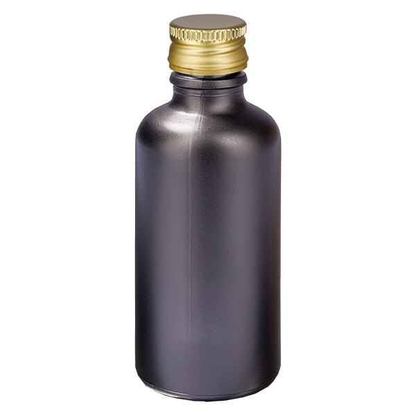 50ml flaska 11mm skruvkork Alu-Guld Standard BlackL. UT18/50
