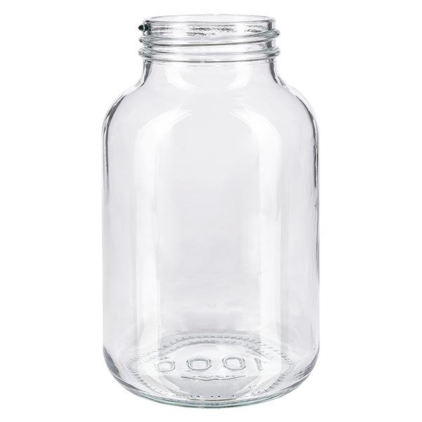 1000ml flaska med bred hals, klarglas 1000ml flaska med bred hals, klarglas