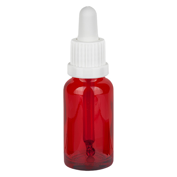 20 ml pipettflaska vit med sabotagesäker förslutning RedLine UT18/20