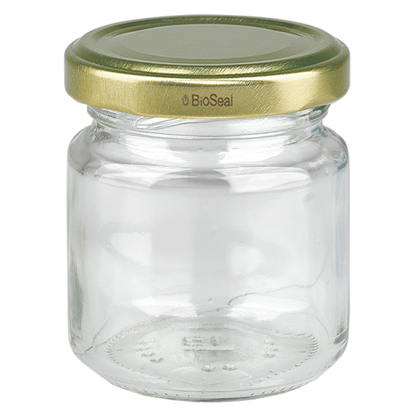 53 ml rund burk med UNiTWIST BioSeal-lock i guld