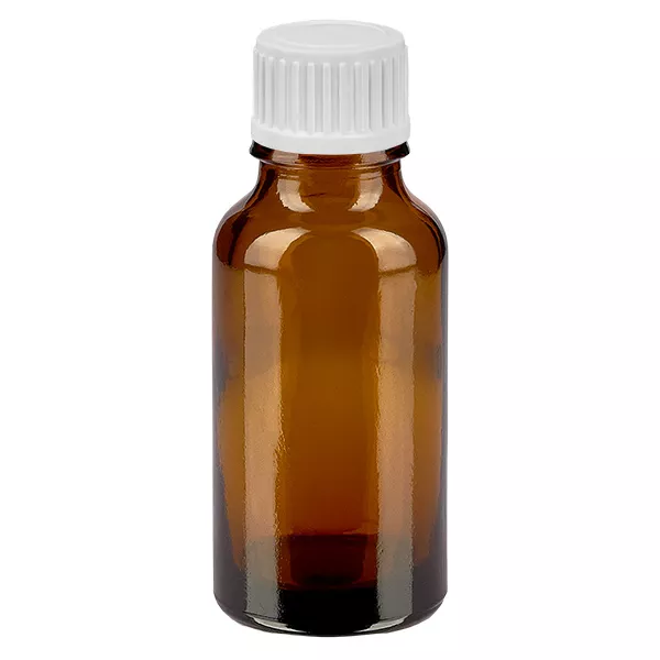 20ml Droppflaska 0.9mm vit standardförslutning BrownLine UT18/20 20ml Droppflaska 0.9mm vit standardförslutning BrownLine UT18/20