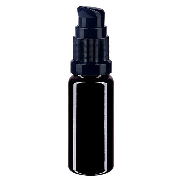 Apoteksflaska violett 10 ml pumplock svart standard Apoteksflaska violett 10 ml pumplock svart standard