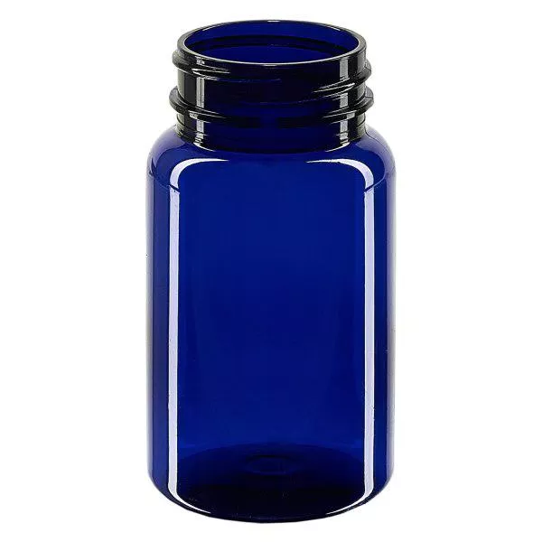 Petpacker 100ml koboltblå öppning 38mm utan lock Petpacker 100ml koboltblå öppning 38mm utan lock