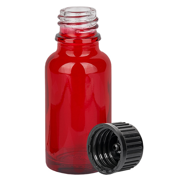 20ml flaska 11mm skruvkork svart standard RedLine UT18/20 20ml flaska 11mm skruvkork svart standard RedLine UT18/20