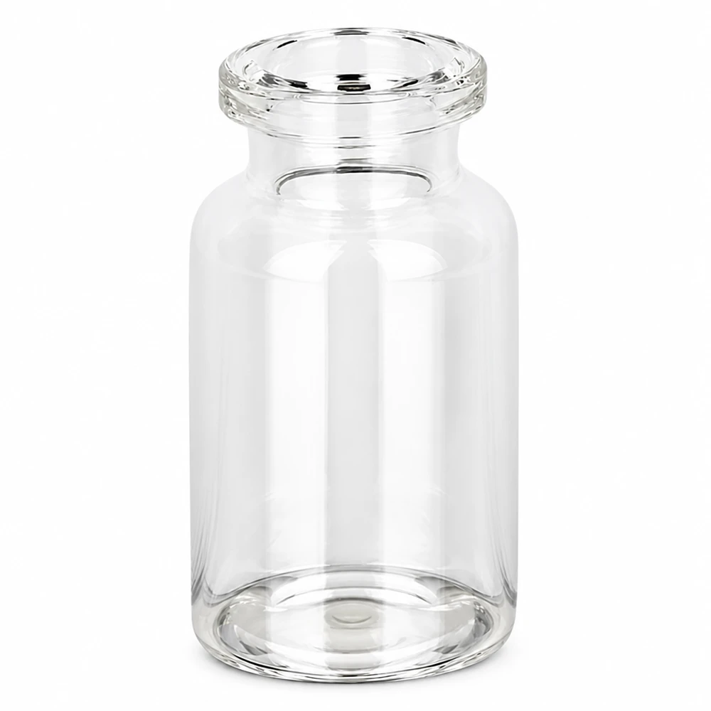 Injektionsflaska av klarglas 10ml Transparente 10ml Glasvial Injektionsflasche mit Crimphals für Impfstoffe und Medikamente