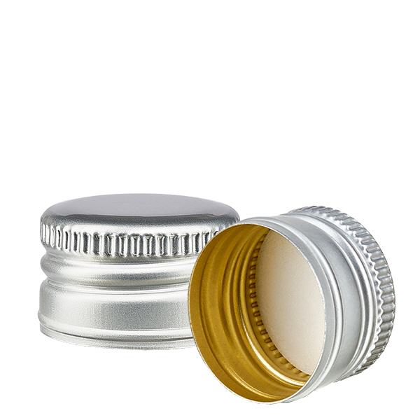 PP22 silver Aluminiumförslutning utan rullad kant