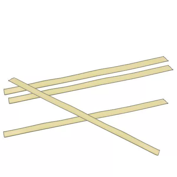 Klammertejp fästelement platt guld (förpackning om 100) 140mm Klammertejp fästelement platt guld (förpackning om 100) 140mm