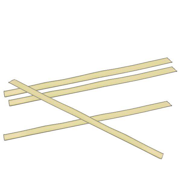 Klammertejp fästelement platt guld (förpackning om 100) 140mm