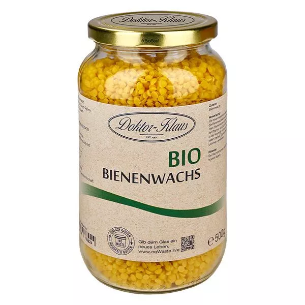 Bivax gult ekologiskt 500g Doktor-Klaus noWaste Bivax gult ekologiskt 500g Doktor-Klaus noWaste