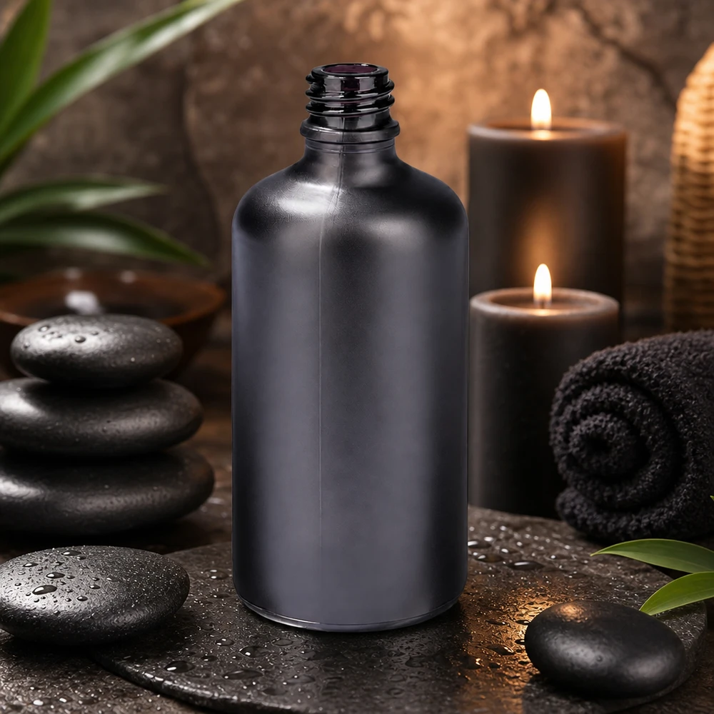 100 ml apoteksflaska BlackLine UT18/100 UNiTWIST med UNiTWIST förslutningssystem för enkel hantering