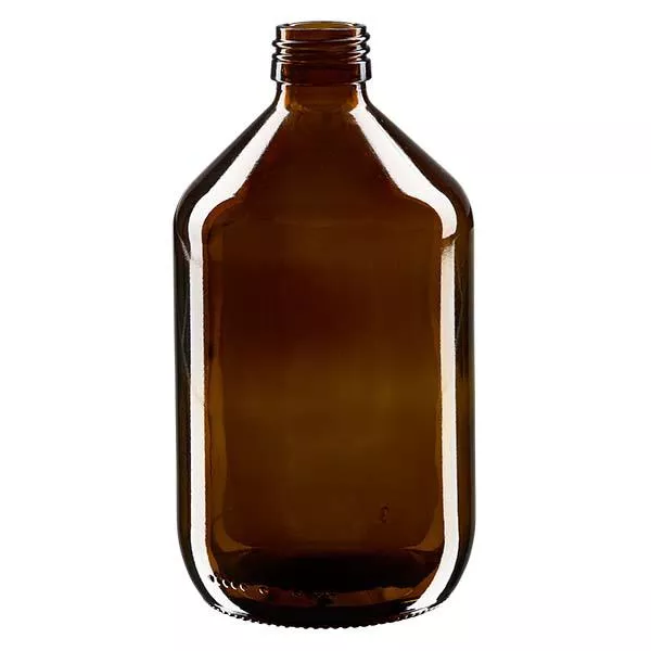 500 ml medicinflaska brun, utan lock PP28 ApoGlas 500 ml medicinflaska brun, utan lock PP28 ApoGlas